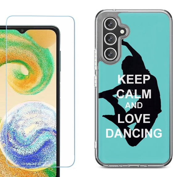 Phone Case for Samsung Galaxy A17 5G, with Screen Protector, by OneToughShield - Keep Calm / Dancing