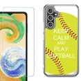 thumbnail image 1 of Phone Case for Samsung Galaxy A17 5G, with Screen Protector, by OneToughShield - Keep Calm Softball, 1 of 5