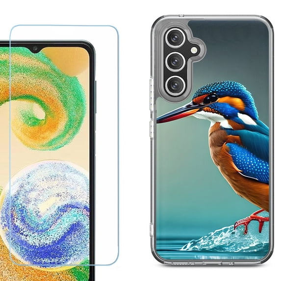 Phone Case for Samsung Galaxy A17 5G, with Screen Protector, by OneToughShield - Kingfisher