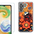 thumbnail image 1 of Phone Case for Samsung Galaxy A17 5G, with Screen Protector, by OneToughShield - Ladybug Flower, 1 of 5
