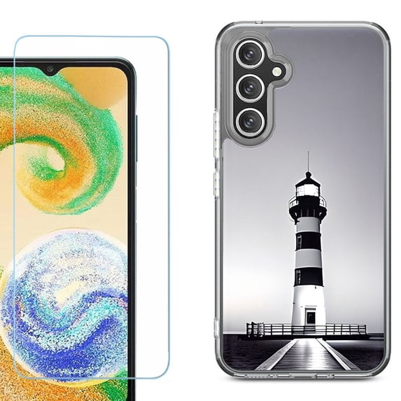 Phone Case for Samsung Galaxy A17 5G, with Screen Protector, by OneToughShield - Lighthouse