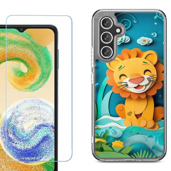 Phone Case for Samsung Galaxy A17 5G, with Screen Protector, by OneToughShield - Lion Craft