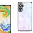 thumbnail image 1 of Phone Case for Samsung Galaxy A17 5G, with Screen Protector, by OneToughShield - Marble Pink/Blue, 1 of 5