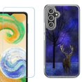 thumbnail image 1 of Phone Case for Samsung Galaxy A17 5G, with Screen Protector, by OneToughShield - Midnight Deer, 1 of 5