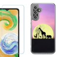 thumbnail image 1 of Phone Case for Samsung Galaxy A17 5G, with Screen Protector, by OneToughShield - Moonlight Safari, 1 of 5