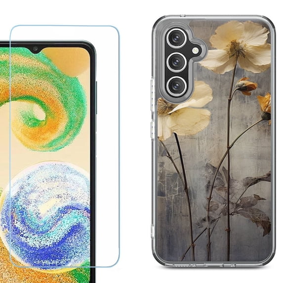 Phone Case for Samsung Galaxy A17 5G, with Screen Protector, by OneToughShield - Myth Flower