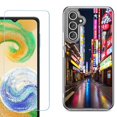 thumbnail image 1 of Phone Case for Samsung Galaxy A17 5G, with Screen Protector, by OneToughShield - Neon Street, 1 of 5