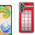 thumbnail image 1 of Phone Case for Samsung Galaxy A17 5G, with Screen Protector, by OneToughShield - Phone Booth Red, 1 of 5