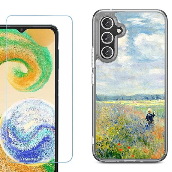 Phone Case for Samsung Galaxy A17 5G, with Screen Protector, by OneToughShield - Poppy Field