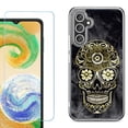 thumbnail image 1 of Phone Case for Samsung Galaxy A17 5G, with Screen Protector, by OneToughShield - Skull Smoke, 1 of 5