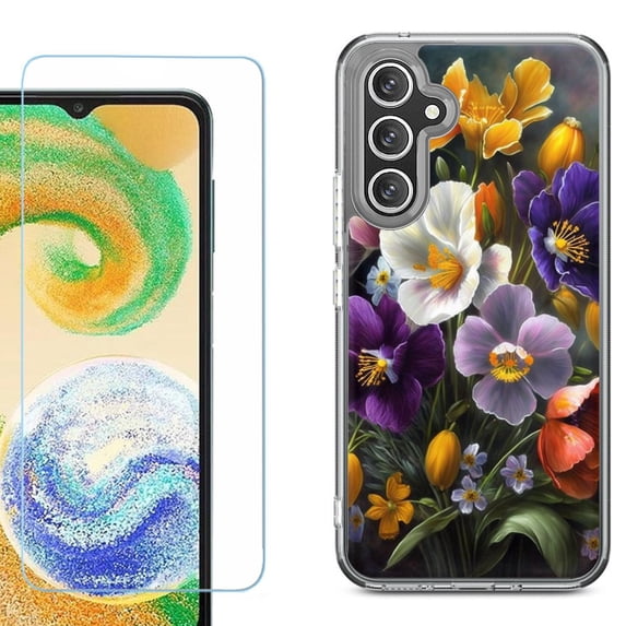 Phone Case for Samsung Galaxy A17 5G, with Screen Protector, by OneToughShield - Spring Flower