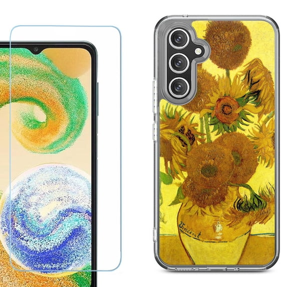 Phone Case for Samsung Galaxy A17 5G, with Screen Protector, by OneToughShield - Sunflower