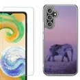 thumbnail image 1 of Phone Case for Samsung Galaxy A17 5G, with Screen Protector, by OneToughShield - Twilight Elephant, 1 of 5