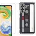 thumbnail image 1 of Phone Case for Samsung Galaxy A17 5G, with Screen Protector, by OneToughShield - Vintage Cassette, 1 of 5