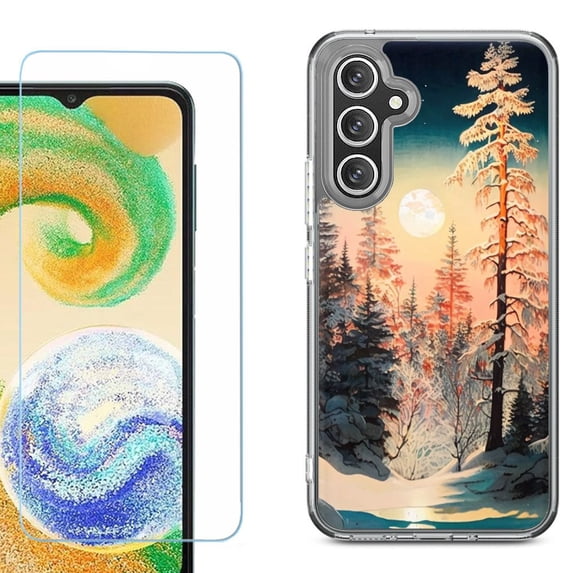 Phone Case for Samsung Galaxy A17 5G, with Screen Protector, by OneToughShield - Winter Pine