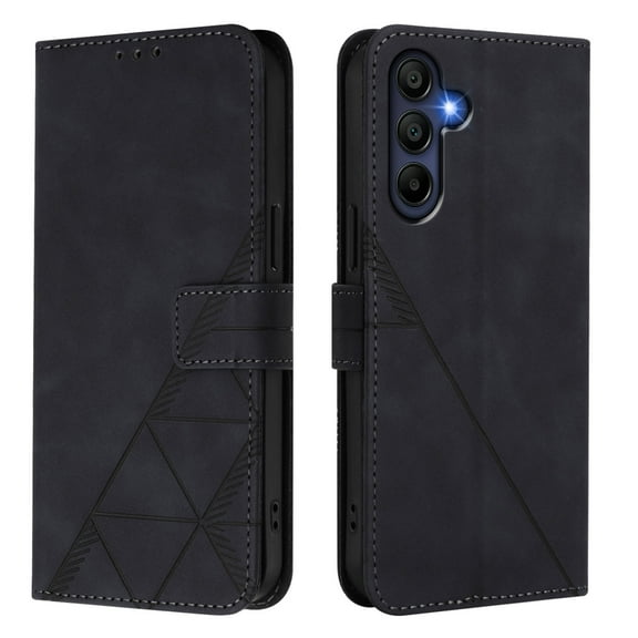 Phone Case for Samsung Galaxy A26 Wallet PU Leather Case with Card Slots Kickstand Shockproof Magnetic Flip Phone Cover, Black