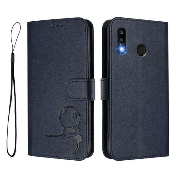 Phone Case for Samsung Galaxy A30 Magnetic Card Slots Holder Kickstand Flip Folio Rfid Blocking Pu Leather