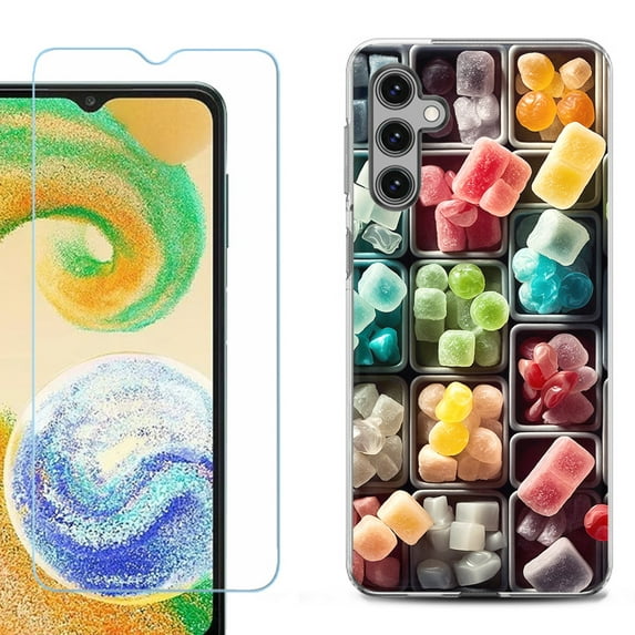 Phone Case for Samsung Galaxy A35 5G, with Tempered Glass Screen Protector, by OneToughShield - Candy Box