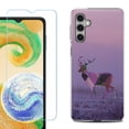 thumbnail image 1 of Phone Case for Samsung Galaxy A35 5G, with Tempered Glass Screen Protector, by OneToughShield - Deer/Polygon, 1 of 3