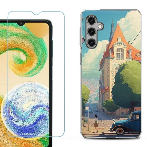Phone Case for Samsung Galaxy A35 5G, with Tempered Glass Screen Protector, by OneToughShield - Europe Summer