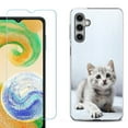 thumbnail image 1 of Phone Case for Samsung Galaxy A35 5G, with Tempered Glass Screen Protector, by OneToughShield - Kitty Cat, 1 of 3