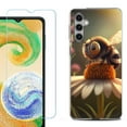 thumbnail image 1 of Phone Case for Samsung Galaxy A35 5G, with Tempered Glass Screen Protector, by OneToughShield - Little Bee, 1 of 3