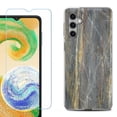 thumbnail image 1 of Phone Case for Samsung Galaxy A35 5G, with Tempered Glass Screen Protector, by OneToughShield - Marble/Camo, 1 of 3