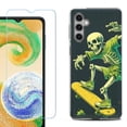 thumbnail image 1 of Phone Case Cover for Samsung Galaxy A35 5G, with Tempered Glass Screen Protector, by OneToughShield - Skeleton Skater, 1 of 3