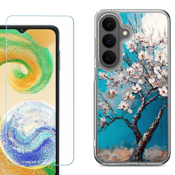 Phone Case for Samsung Galaxy A37 5G, with Screen Protector, by OneToughShield - Almond Tree