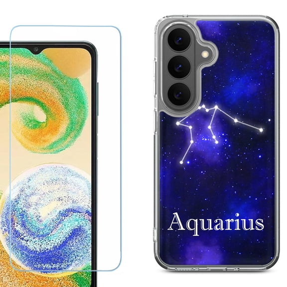 Phone Case for Samsung Galaxy A37 5G, with Screen Protector, by OneToughShield - Aquarius