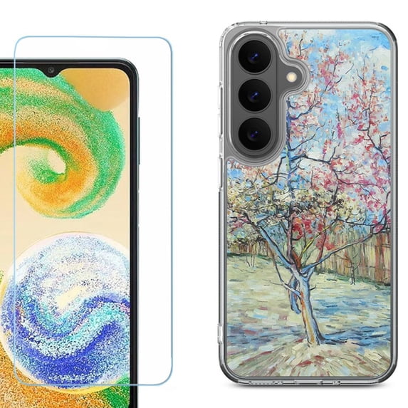 Phone Case for Samsung Galaxy A37 5G, with Screen Protector, by OneToughShield - Blossom Tree