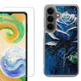 thumbnail image 1 of Phone Case for Samsung Galaxy A37 5G, with Screen Protector, by OneToughShield - Blue Rose, 1 of 5