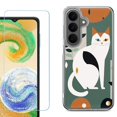 thumbnail image 1 of Phone Case for Samsung Galaxy A37 5G, with Screen Protector, by OneToughShield - Cat, 1 of 5