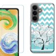 thumbnail image 1 of Phone Case for Samsung Galaxy A37 5G, with Screen Protector, by OneToughShield - Chevron/Tree, 1 of 5