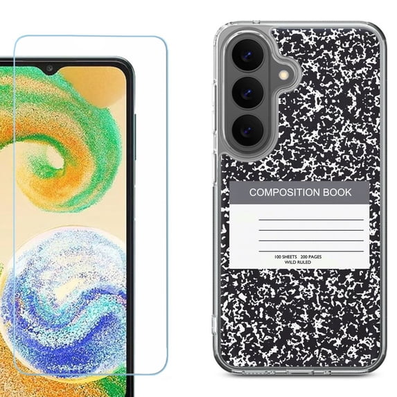 Phone Case for Samsung Galaxy A37 5G, with Screen Protector, by OneToughShield - Composition Book