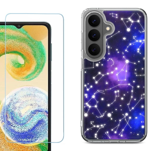 Phone Case for Samsung Galaxy A37 5G, with Screen Protector, by OneToughShield - Constellations