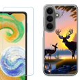 thumbnail image 1 of Phone Case for Samsung Galaxy A37 5G, with Screen Protector, by OneToughShield - Deer Sunset, 1 of 5