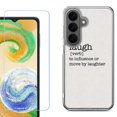 thumbnail image 1 of Phone Case for Samsung Galaxy A37 5G, with Screen Protector, by OneToughShield - Dictionary/Laugh, 1 of 5