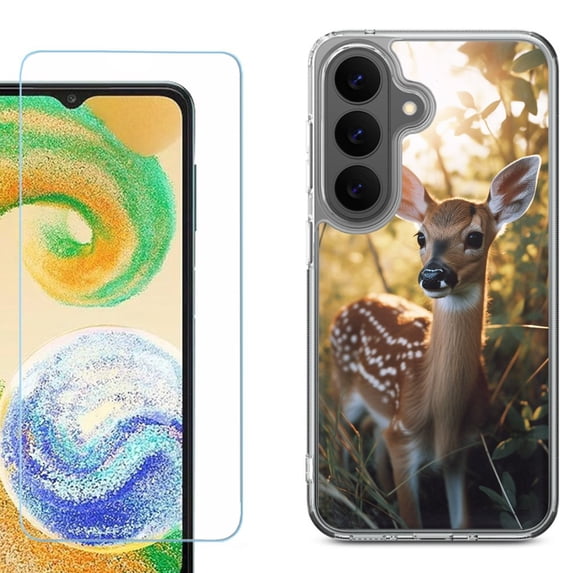 Phone Case for Samsung Galaxy A37 5G, with Screen Protector, by OneToughShield - Fawn Deer