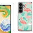 thumbnail image 1 of Phone Case for Samsung Galaxy A37 5G, with Screen Protector, by OneToughShield - Flamingo, 1 of 5