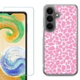 thumbnail image 1 of Phone Case for Samsung Galaxy A37 5G, with Screen Protector, by OneToughShield - Giraffe/Pink, 1 of 5