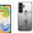 thumbnail image 1 of Phone Case for Samsung Galaxy A37 5G, with Screen Protector, by OneToughShield - Icy Rose, 1 of 5