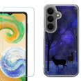 thumbnail image 1 of Phone Case for Samsung Galaxy A37 5G, with Screen Protector, by OneToughShield - Midnight Forest, 1 of 5