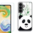 thumbnail image 1 of Phone Case for Samsung Galaxy A37 5G, with Screen Protector, by OneToughShield - Panda, 1 of 5