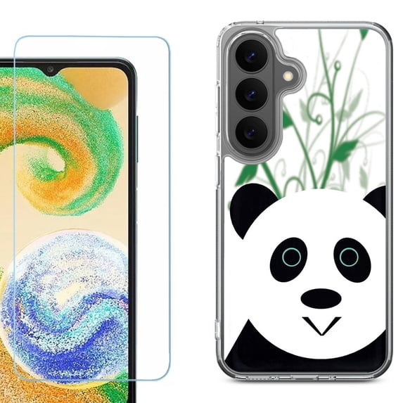 Phone Case for Samsung Galaxy A37 5G, with Screen Protector, by OneToughShield - Panda