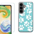 thumbnail image 1 of Phone Case for Samsung Galaxy A37 5G, with Screen Protector, by OneToughShield - Pet Paw / Teal, 1 of 5