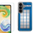 thumbnail image 1 of Phone Case for Samsung Galaxy A37 5G, with Screen Protector, by OneToughShield - Phone Booth Blue, 1 of 5
