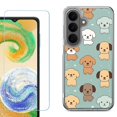 thumbnail image 1 of Phone Case for Samsung Galaxy A37 5G, with Screen Protector, by OneToughShield - Puppies, 1 of 5