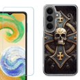 thumbnail image 1 of Phone Case for Samsung Galaxy A37 5G, with Screen Protector, by OneToughShield - Skull Art, 1 of 5