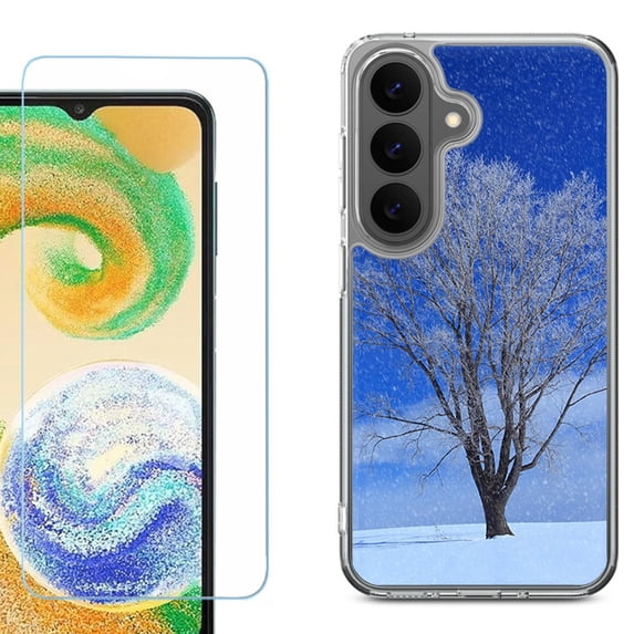 Phone Case for Samsung Galaxy A37 5G, with Screen Protector, by OneToughShield - Snowing Tree